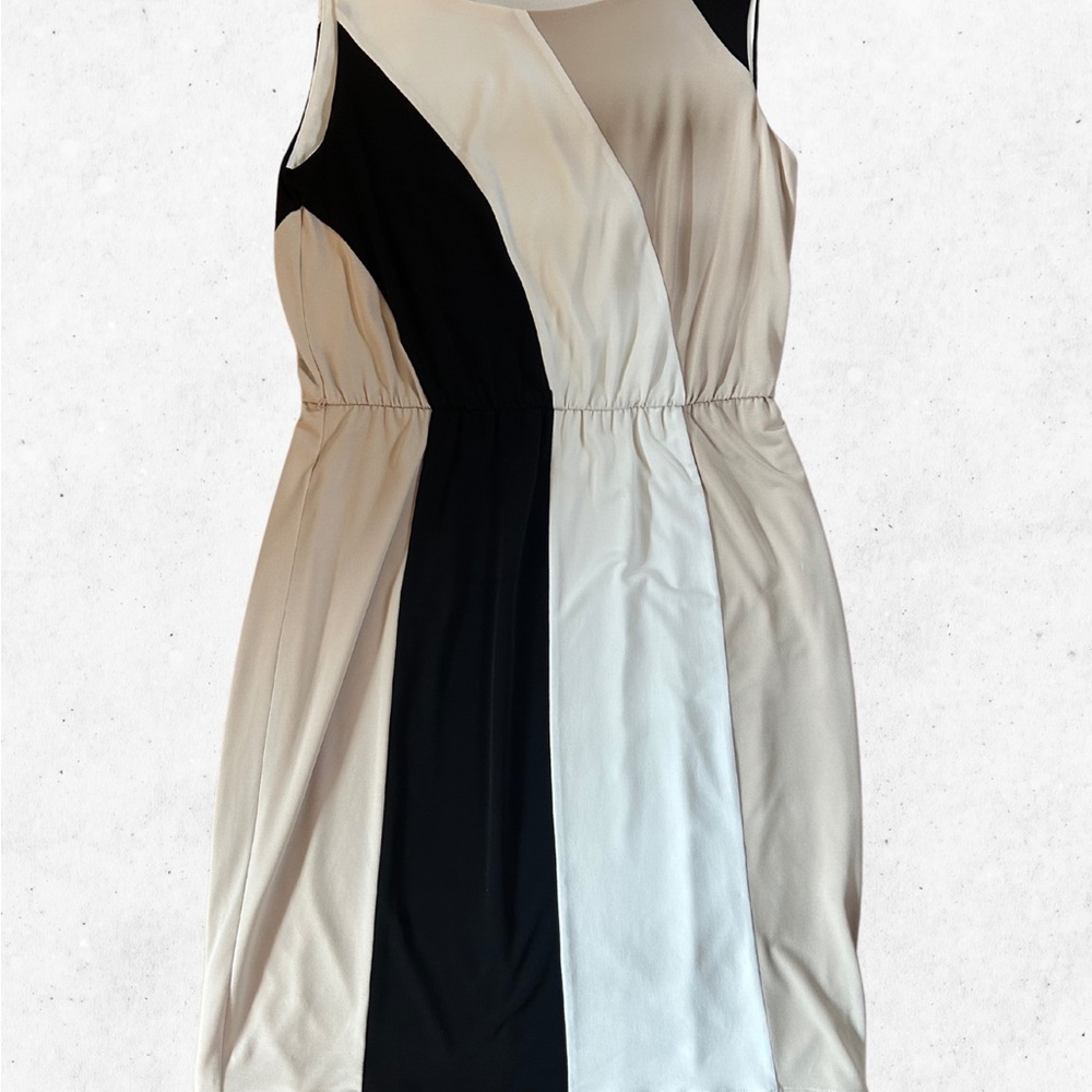 Calvin Klein Sleeveless‎ Colorblock Sheath Dress Size 4 - Modern Office Wear
